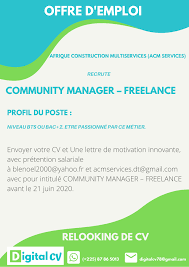 Commercial & marketing poste : Digital Cv Local Service Abidjan Cote D Ivoire Facebook 106 Photos