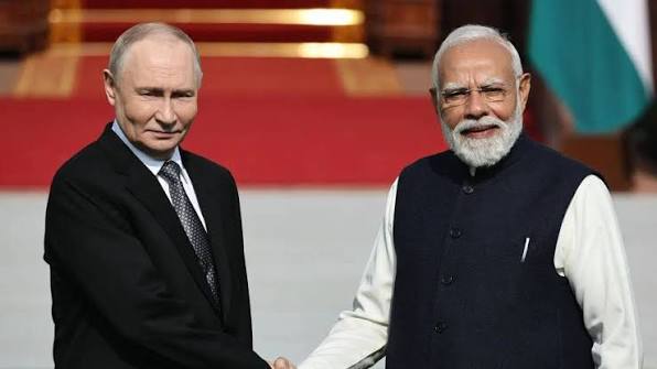 Prime Minister Modi holds a meeting with President Putin on the sidelines  of the SCO summit in Tianjin. They held discussion ways to deepen bilateral  cooperation in all spheres, including trade, fertilizers,