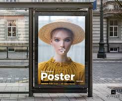 Bus Shelter Poster Free Mockup Poster Mockup Poster Mockup Psd Poster Mockup Free