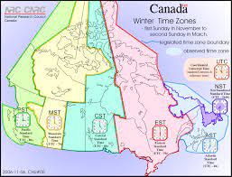 Utc standard time, or winter time. Time Zones In Canada The Canadian Encyclopedia