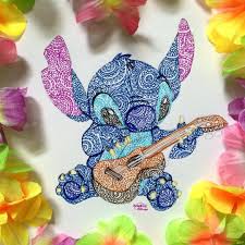 Coloriage mandala pokemon a imprimer dessin sur coloriage info. Stitch Drawing By Kristina Illustrations Instagram Liloandstitch Dessin Stitch Dessins Disney Dessin