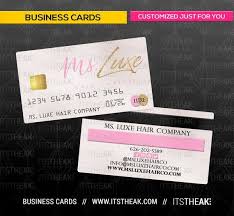 Without any design skills whatsoever, you can create your own, unique business cards with nothing more than a computer and an internet connection. Credit Card Business Cards Customized For Your Brand Etsy Credit Card Design Credit Card Payoff Plan Business Card Design
