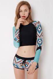 Womens Two Piece Swimsuits With Long Sleeves Swimwear Women Swimsuits Long Sleeve Swimwear Swimwear