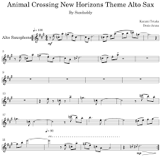 This piece, which plays over the title screen of the game, gives animal crossing fans old and new alike a sense of nostalgia, whether it be from the wistful flugelhorn, the upbeat conga drums and guitar, or the ukulele that brings your mind and your villager to a new. Animal Crossing New Horizons Theme Alto Sax Flat