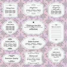 The templates are only available for our range of printable labels (not for our writing by hand range). Blank Retro Label Template Free Vector Download 38 130 Free Vector For Commercial Use Format Ai Eps Cdr Svg Vector Illustration Graphic Art Design