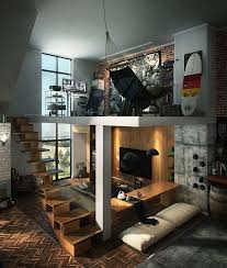 Small bedroom ideas can transform small box bedrooms and single bedrooms into stylish retreats. Compact Loft Apartment With High Ceiling Creates Extra Work Space Idesignarch Interior Design Architecture Interior Decorating Emagazine Loft Design Home House Design