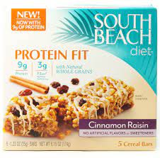 South Beach Diet Cinnamon Raisin Bars South Beach Diet Cereal Recipes Healthy Food Choices