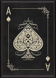 Bc Ace Of Spades White On Black Playing Cards Art Playing Cards Design Card Tattoo