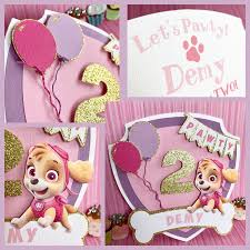 Let S Pawty Adorable Skye Paw Patrol Invitation Paw Patrol Geburtstag Einladungen Paw Patrol Geburtstag Einladung Kindergeburtstag