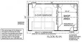 Maybe you would like to learn more about one of these? 2 Car Garage Plan With Shop 880 1 40 X 22