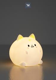 Shining Shiro Cat Lamp Cat Lamp Soft Lighting Small Sketchbook