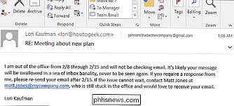 So richten sie in outlook den abwesenheitsassistenten ein. Einrichten Einer Abwesenheitsantwort In Outlook Fur Windows De Phhsnews Com
