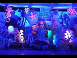 Under the sea themed decorations. Underwater Theme Birthday By Www Kforkids In Youtube