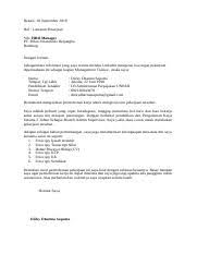 Dulu, surat lamaran kerja memang selalu dikirimkan lewat pos atau diantar langsung ke perusahaan/kantor. Contoh Surat Lamaran Kerja Rifan Docx Bekasi 30 September 2019 Hal Lamaran Pekerjaan Yth Hrd Manager Pt Rifan Financindo Berjangka Bandung Dengan Course Hero