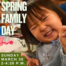 Spring Family Day is this Sunday! 𝗦𝗽𝗿𝗶𝗻𝗴 𝗙𝗮𝗺𝗶𝗹𝘆 𝗗𝗮𝘆  𝗦𝘂𝗻𝗱𝗮𝘆, 𝗠𝗮𝗿𝗰𝗵 𝟯𝟬, 𝟮