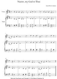 Adams Nearer My God To Thee Sheet Music For Violin Sheet Music Violin Sheet Music Violin