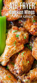 Air Fryer Chicken Wings Recipe With Crisp Salty Skin Perfectly Seasoned With Garl Air Fryer Recipes Healthy Air Fryer Dinner Recipes Air Fryer Recipes Chicken