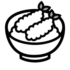Black And White Bowl Of Fruit Clipart Katsu Rice Bowl Icon And Yodon Donburon Free Cliparts In 2020 Rice Bowls Art Icon