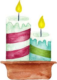 Download Hand Painted Two Christmas Candles Png Transparent Candle Full Size Png Image Pngkit