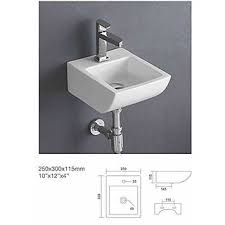Buy the best and latest wash sink on banggood.com offer the quality wash sink on sale with worldwide free shipping. Buy Inart Ceramic Small Wall Hung Wash Basin Dimension 13 X 10 X 4 Inch Online Get 56 Off