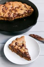 Nutella Stuffed Deep Dish Chocolate Chip Cookie Skillet Chocolate Chip Cookie Nutella Recipes Cookie Recipes