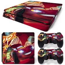 Ps4 Slim Playstation 4 Console Skin Decal Sticker Cars Lightning Mcqueen Design Ps4 Skins Lightning Mcqueen Playstation