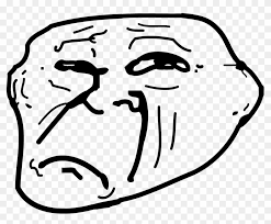 Disappointed Troll Rage Face Sad Troll Face Clipart 276031 Pikpng