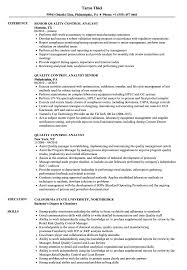 Writing tips, suggestions and more. Quality Control Analyst Resume Samples Velvet Jobs