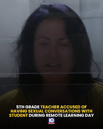 An elementary school teacher in Kentucky is accused of having sexual  conversations with a fifth-grade student. INFO:  https://www.kwtx.com/2025/12/16/5th-grade-teacher-accused-having-sexual-conversations-with-student-during-remote-learning-day/