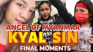 She adopted the english name angel, and her father hugged her goodbye when she went out on the streets of mandalay, in central myanmar, to join the crowds peacefully protesting the recent seizure. Myanmar Protest Angel Kyal Sin Final Moments Everything Will Be Ok Youtube