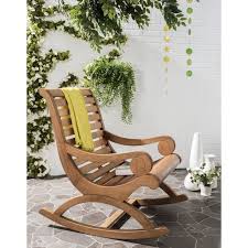 Safavieh Sonora Indoor Outdoor Traditional Rocking Chair Walmart Com Traditional Rocking Chairs Patio Rocking Chairs Outdoor Rocking Chairs