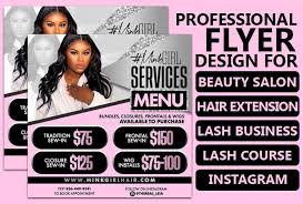 Hair extensions services we provide include: Do Hair Extension Lash Extension Beauty Salon Flyer Design By Jalaldesigns Fiverr