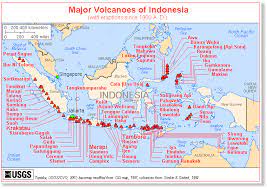 Indonesia S Mount Karangetang Volcano Erupts Same Fault Line As Japan Volcano Indonesia Map