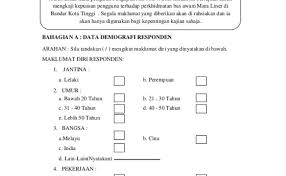 Contoh borang soal selidik sejarah pt3 2019. Contoh Borang Soal Selidik Tugasan Geografi Pt3 2015 Cute766