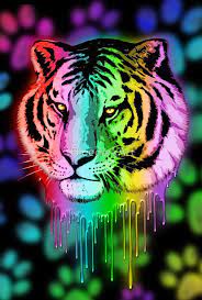 Pin By Esther Van On Raw Neon Tiger Wallpaper Big Cats Art Tiger Art