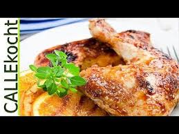 Hahnchen Im Backofen Knusprig Zubereiten Omas Rezept Youtube Hahnchen Backofen Omas Rezepte Rezepte
