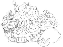 Free printable cupcake colouring page. Cupcake Coloring Pages Coloring Rocks