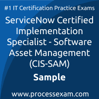Software can represent more than 20% of it budgets and managing it can be complicated. Free Servicenow Certified Implementation Specialist Software Asset Management Cis Sam Sample Questions And Answers Process Exam Process Exam