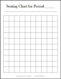 Classroom Seating Chart Template Free Download