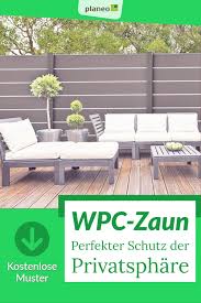 Wpc Zaun Sichtschutz Moderne Und Robuste Gartenzaune In Braun Grau Anthrazit Weiss Und Holzoptik In 2020 Wpc Zaun Gartenmobel Sets Zaun Sichtschutz