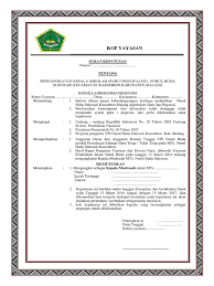 Sk Pengangkatan Kepala Sekolah Ra