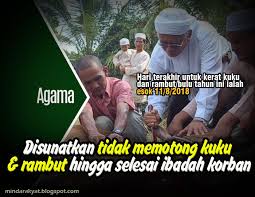 Merujuk keputusan pemerintah provinsi dki jakarta, jasa perawatan rambut di salon dan barbershop dapat dibuka kembali terhitung sejak 15 juni. Disunatkan Tidak Memotong Kuku Rambut Hingga Selesai Ibadah Korban Minda Rakyat