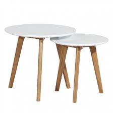 Beistelltisch Set Nilla I 2 Teilig Eiche Teilmassiv Home24 Cool Coffee Tables Coffee Table Side Coffee Table