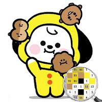 Turn on the printer and click on print the drawing. Download Bt21 Pixel Art Coloring Book Color By Number Free For Android Bt21 Pixel Art Coloring Book Color By Number Apk Download Steprimo Com