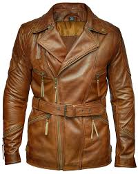 Brown 3 4 Long Coat Lapel Collar Genuine Handmade Leather Etsy In 2020 Mens Leather Coats Leather Jacket Men Jackets Men Fashion