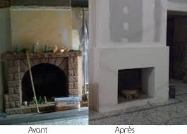 Le Blog De La Longere On Commence A Voir Le Changement Cheminee En Brique Relooking Renovation Cheminee Relooking Cheminee