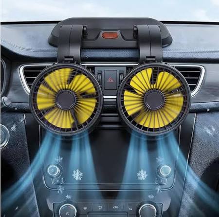🚗❄️ Ventilador para carro tipo gancho USB ❄️🚗 Mantente fresco en todo  momento mientras manejas 🔥➡️❄️ Este ventilador es la solución perfecta para  combatir el calor dentro de tu auto
