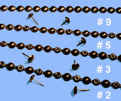 The hj201 nail series is 1/2″ in diameter and is by far our best seller. Massasoit Tackband Decorative Nails