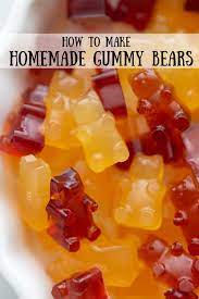 Gummy Bears Homemade Recipe In 2021 Fun Easy Recipes Gelatin Recipes Bear Recipes