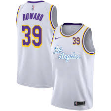 Men 23 lebron james jersey black los angeles lakers swingman jersey. Lakers 39 Dwight Howard White 2020 2021 New City Edition Nike Swingman Jersey